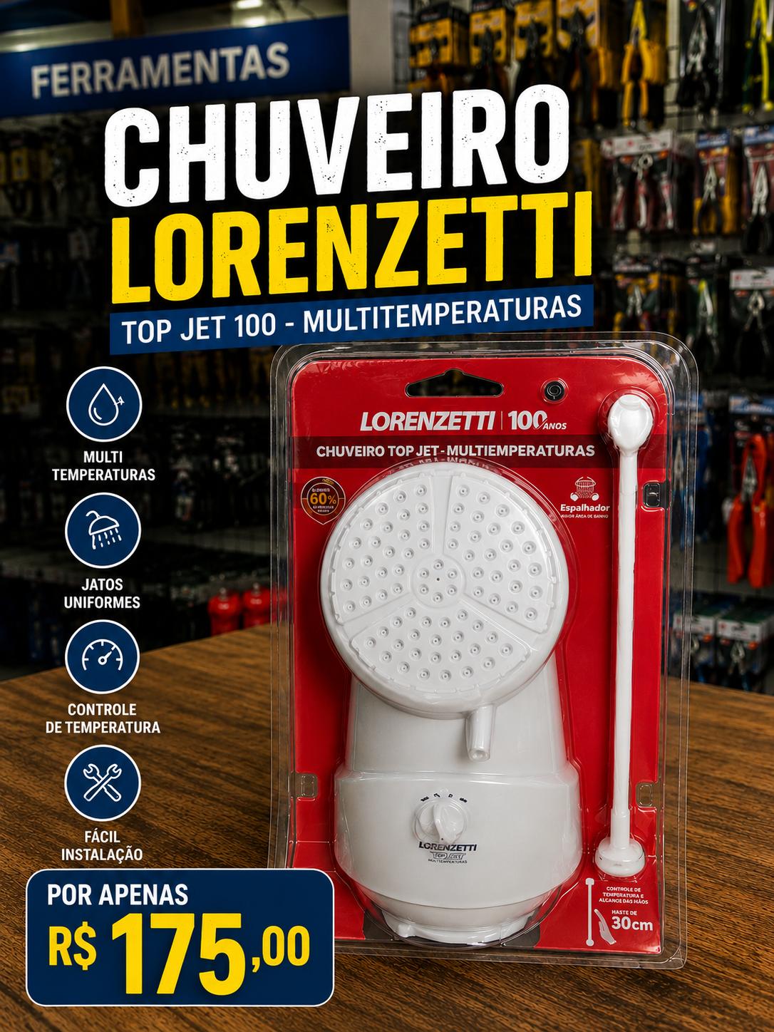 Chuveiro Lorenzetti Top Jet 100