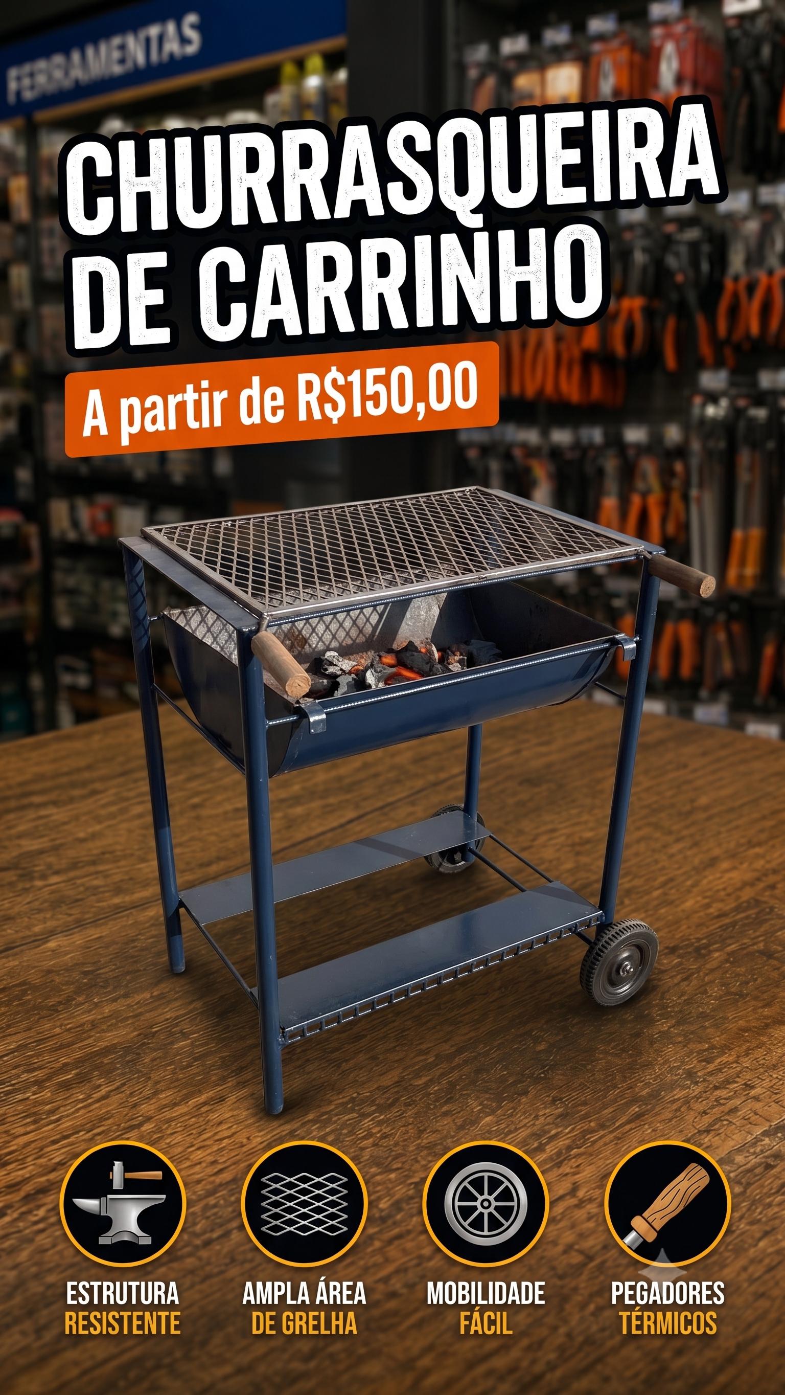 Churrasqueira de Carrinho